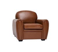Fauteuil vintage cuir marron CLUB