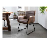 Fauteuil - Cuir (Marron foncé) - IRON LABEL 06
