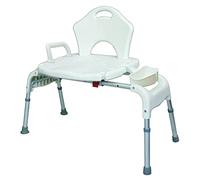 Fauteuil d’Accès Slide - Siège Confortable - Permet de Glisser dans la Baignoire - Porte Savon - Structure en Alu Robuste et Durable - Poids Max 130kg - Idéal pour Personnes Âgées