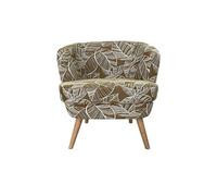 Fauteuil Dagmard feuille miel - Amadeus - Marron - Tissu Marron G