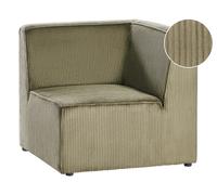 Fauteuil d'Angle à Droite Moderne en Velours Côtelé 1 Place Module Modulable Ver