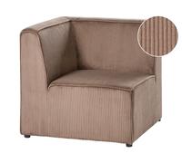 Fauteuil d'Angle à Gauche Moderne en Velours Côtelé 1 Place Module Modulable Bei
