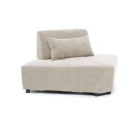 Fauteuil d'angle canapé modulable dossier ajustable 170 cm écru Callisto Oviala