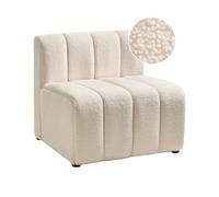 Fauteuil d'Appoint Confortable Moderne Rembourré Assise Épaisse et Moelleus