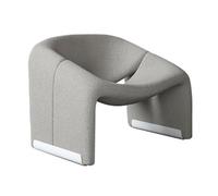 Fauteuil d'appoint élégant et moderne orange - Canapé simple confortable et doux pour salon, chambre à coucher et coin de lecture - Moderne mobilier d'intérieur tendance