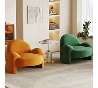 Fauteuil D'appoint en Velours Doux for La Peau, Fauteuil Lounge Rembourré, Fauteuils De Lecture Moderne Et Confortable for Salon, Chambre, Coin(F)