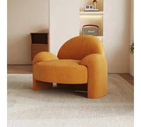 Fauteuil D'appoint en Velours Doux for La Peau, Fauteuil Lounge Rembourré, Fauteuils De Lecture Moderne Et Confortable for Salon, Chambre, Coin(C)