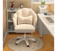 Fauteuil d'appoint rembourré pivotant réglable en hauteur pour bureau à domicile, chambre à coucher, salon