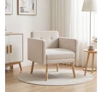 Fauteuil d'appoint Tissu Chenille fauteuil de salon confortable une place vidaXL