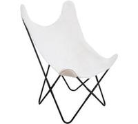 Fauteuil Dario effet fourrure Atmosphera Blanc G