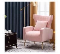 Fauteuil de balcon nordique de luxe avec dossier pour salon moderne simple canapé doux pour meubles de maison Rose clair une place