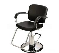 Fauteuil de barbier hydraulique avec mousse haute élasticité et cuir PU, rotatif à 360° pour salon professionnel et spas