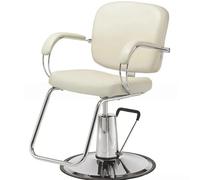 Fauteuil de barbier hydraulique avec mousse haute élasticité et cuir PU, rotatif à 360° pour salon professionnel et spas