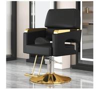 Fauteuil de barbier hydraulique, pivotant à 360°, hauteur réglable et repose-pieds pour salon et spa