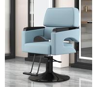 Fauteuil de barbier hydraulique, pivotant à 360°, hauteur réglable et repose-pieds pour salon et spa