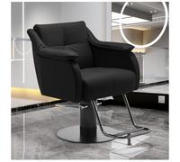 Fauteuil de barbier hydraulique réglable en hauteur pour une coiffure confortable, parfait pour les salons de beauté et les spas