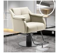 Fauteuil de barbier hydraulique réglable en hauteur pour une coiffure confortable, parfait pour les salons de beauté et les spas