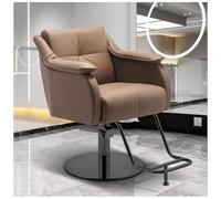Fauteuil de barbier hydraulique réglable en hauteur pour une coiffure confortable, parfait pour les salons de beauté et les spas