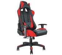 Fauteuil de bureau à siège baquet RACING (noir et rouge)