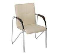 Fauteuil de bureau Brio SAMBA avec manchettes ivoire