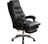 Fauteuil de Bureau Chaise Pivotante À 360° en Cuir Microfibre, Fauteuil De Direction avec Accoudoirs Reliés, Chaise De Bureau Résistante À l'usure pour Salle De Réunion, Chaise De Travail