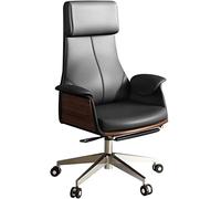 Fauteuil De Bureau Design Président Réglable De Haute Qualité Siège Exécutif, Confortable Et Doux pour Les Réunions Chaires De Direction, Portant 150kg/330.7lbs (Color : Black, S : 115-122 * 55cm)