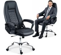 Fauteuil de bureau en similicuir - Sofotel - Confortable - Réglable en hauteur - Pivotant - Accoudoirs intégrés