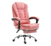 Fauteuil de Bureau Ergonomique à Dossier Haut avec Inclinaison, Repose-Pieds et accoudoirs - Fauteuil de Jeu Rotatif, Fauteuil d'ordinateur en Cuir pour Un Confort Optimal