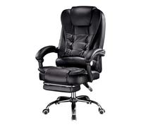 Fauteuil de Bureau Ergonomique à Dossier Haut, inclinable, avec Repose-Pieds et accoudoirs, Fauteuil de Jeu en Cuir et pivotant pour Un Confort et Un Soutien optimaux.