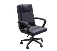 Fauteuil de bureau ergonomique avec accoudoirs rembourrés et roulettes réglables en hauteur avec support lombaire Convient pour une utilisation au bureau Chaise d'étude confortable assise