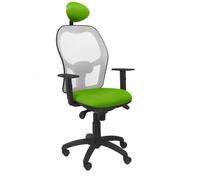 Fauteuil De Bureau Ergonomique Avec Mécanisme Synchro, Accoudoirs Réglables Et Réglage En Hauteur Dossier Respirant En Maille Grise Vert