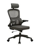 Fauteuil De Bureau Ergonomique, Dossier Respirant, Filet Lombaire, SièGe, Profondeur RéGlable, Chaises D’Ordinateur, Fauteuils D’éTude, Gaming (Cadre Noir, Maille Noire)