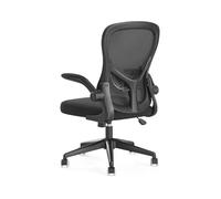 Fauteuil de bureau ergonomique Fauteuil de bureau télésiège d'étude(Noir)