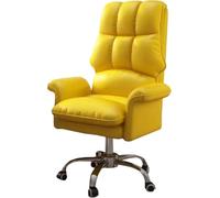 Fauteuil de Bureau Ergonomique inclinable avec roulettes et accoudoirs, idéal pour Le télétravail, Le Jeu et offrant Un Soutien Lombaire Optimal (Gris).