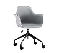 Fauteuil de Bureau Ergonomique inclinable et pivotant, capacité de Charge de 250 kg, Pieds en Acier au Carbone, élégant Gris et Noir, idéal pour la Maison et Le Bureau.