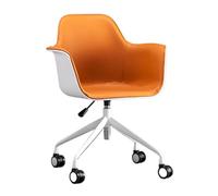 Fauteuil de Bureau Ergonomique inclinable, relevable et pivotant - Capacité de Charge de 250 kg, Pieds en Acier au Carbone, Design Orange élégant pour la Maison et Le Bureau
