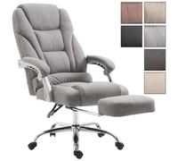 Fauteuil de bureau ergonomique Pacific en tissu - CLP - Gris - Pied en Métal 127 cm