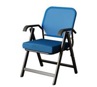 Fauteuil de Bureau Ergonomique Pliable en Maille Bleue avec Dossier rebondissant pour réunions, conférences, salles de réception et de Formation - Design Compact et Confortable