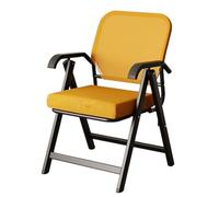 Fauteuil de Bureau Ergonomique Pliable en Maille, réunion, conférence, réception et Salle de Formation - Confortable et Portable (Orange)