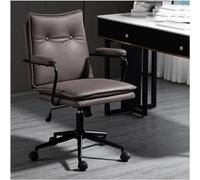 Fauteuil de bureau ergonomique PU LEATHER GAMING PUN avec dossier réglable (90-130 °) Chaise de bureau exécutive pivotante avec accoudoirs Chaise d'ordinateur confortable pour la maison et le bureau