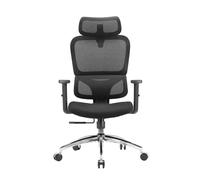Fauteuil de bureau ergonomique SIHOO M56C avec soutien lombaire 3D, dossier mesh respirant, accoudoirs et appui-tête réglables - Noir