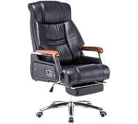 Fauteuil de Bureau exécutif Big & Tallchair inclinable à 155°, supporte 250 kg, Confort Ergonomique pour la Maison et Le Bureau, 114 120 x 50 cm, Design Noir élégant