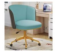 Fauteuil de Bureau exécutif en Cuir du Milieu du siècle avec roulettes - Fauteuil de Bureau pivotant et réglable, rembourré, pour la Maison, Le Bureau, l'étude et la Chambre à Coucher