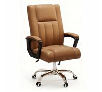 Fauteuil de Bureau exécutif Fauteuil de Bureau Ergonomique Confortable et Design Style Nordique adapté à Une Utilisation au Bureau(Brown,A)