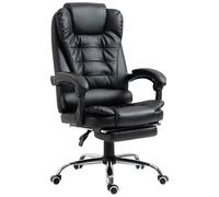 Fauteuil de bureau fauteuil manager grand confort réglable dossier inclinable repose-pied revêtement synthétique gris Gris G