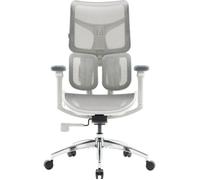 Fauteuil de bureau gaming - SIHOO - Sihoo DORO S100 - maille blanche - gris - revêtement en maille