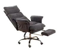 Fauteuil De Bureau Inclinable À Grand Angle De 90° À 160°, Siège De Direction avec Poches De Rangement Latérales, Capacité De Charge : 200 Kg.(Dark Gray)