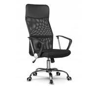 Fauteuil de bureau - NEMO - Noir - Réglable en hauteur - Dossier haut en micro mesh - Accoudoirs confortables