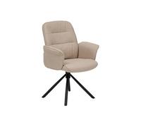 Fauteuil de bureau pivotant Créateur d'intérieur Sisco Polyester Beige 98cm