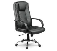 Fauteuil de Bureau pivotant en Simili Cuir Noir EAGO de la CE 221